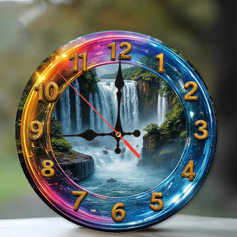 Waterfall Nature Wall Clock Home Decor