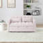 54,33 po Canapé-lit pliable polyvalent en 3 longueurs, canapé-lit moderne, canapé-lit en velours, dossier réglable (rose)-235457328