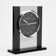 Analogue Crystal Quartz Movement / Crystal Tabletop Clock in Black/White
