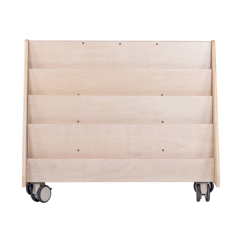 Birch 4-Shelf Scratch Resistant Kids Book Display
