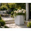 Daisy Square Stone Effect Planter Pot, Indoor and Outdoor Plant Pot, Frost Resistant with Drainage Hole-656968719-656968716