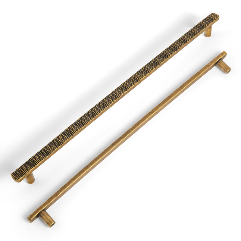 Multipack de poignées de barre de nouveauté irrégulières, Laiton antique, 12 19/32"