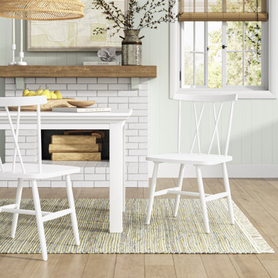 Chaise d'appoint en bois massif Jordyn