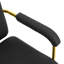 Fauteuil de coiffeur à tête carrée à dossier carré pivotant à 360 ° Inbox Zero-1357501453