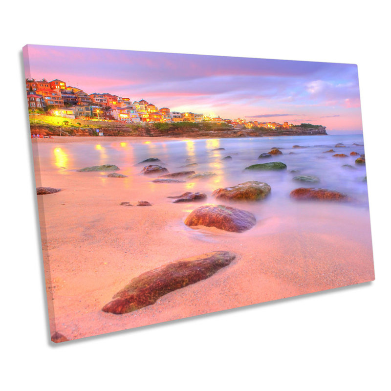 Sydney Australia Beach - Wrapped Canvas Print, 91.4cm H x 137.2cm W x 4cm D