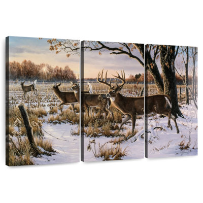 Brampt Cautious Crossing - Whitetails