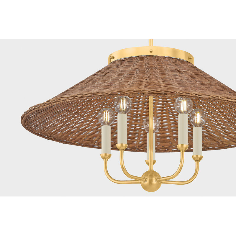 Kensington Chandelier in Aged Brass by Mark D. Sikes