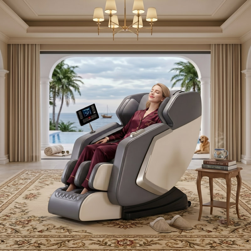 Shiatsu Massage Chair with Zero Gravity, Heat Therapy, Full Body Air Compression, Extendable Footrest, and 5 Auto Modes