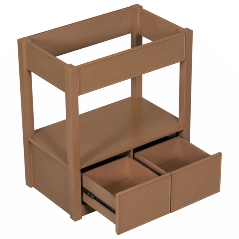 Base de meuble-lavabo simple 29,4 po seulement, Brun