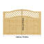 120cm H x 180cm W Solid Wood Fence Panels