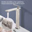 Robinet de lavabo de salle de bain à poignée simple et simple en nickel brossé Topcraft-88686154