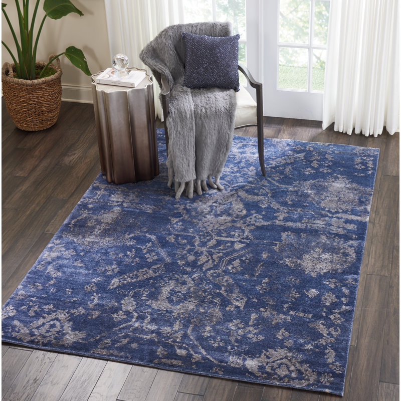Tapis noué à la main Culbreth, Rectangle 5 pi 6 po x 7 pi 6 po