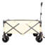 Chariot pliable de chariot de plage utilitaire robuste pour le sable avec de grandes roues, poignée réglable et porte-boissons pour le magasinage, le camping, le jardin et l'extérieur