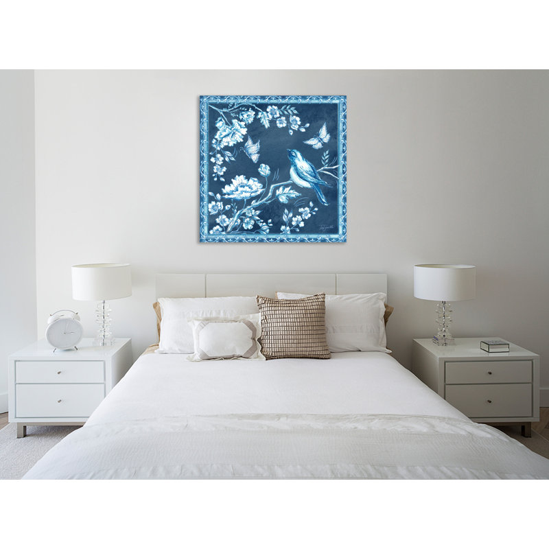 «Chinoserie Bird II», toile tendue par Winston Porter, H 12 po x l 12 po x P 1,5 po