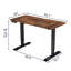 Bureau électrique Inbox Zero Ozia 55 "x 24" avec contrôleur mémoire Vintage brun DESK-LOP-4L8N-62 -1489960982