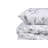 Luxurious Satin Double Quilt Cover Set, Mint & White, Fits Queen Size 79 x 87 | 100% Cotton Satin, 210 Thread Count | Includes 2 Standard & 2 Euro Pillowcases | Machine Washable, Elegant Design with Button Closure-1255513650