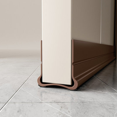 New Upgrade 36.6 inch Under Door Draft Stopper Free Cutting Length, for Bedroom Kitchen Bottom of Door, Under Door Noise Stopper