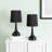 Riorita Pair of Chrome Touch Table Lamps with Fabric Shade and LED Bulbs-934045537-934045543-934045549