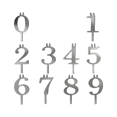 Reusable 0-9 Number Birthday Candle Holder Set
