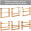 Arkoe Bamboo Bathroom Shelves