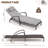 Set of 2 Patio Chaise Lounge Chairs, 5-Position Adjustable Outdoor Recliners with Cushions & Headrest, 400 lbs Capacity All-Weather Rattan Chairs for Poolside, Garden, Patio-563172234