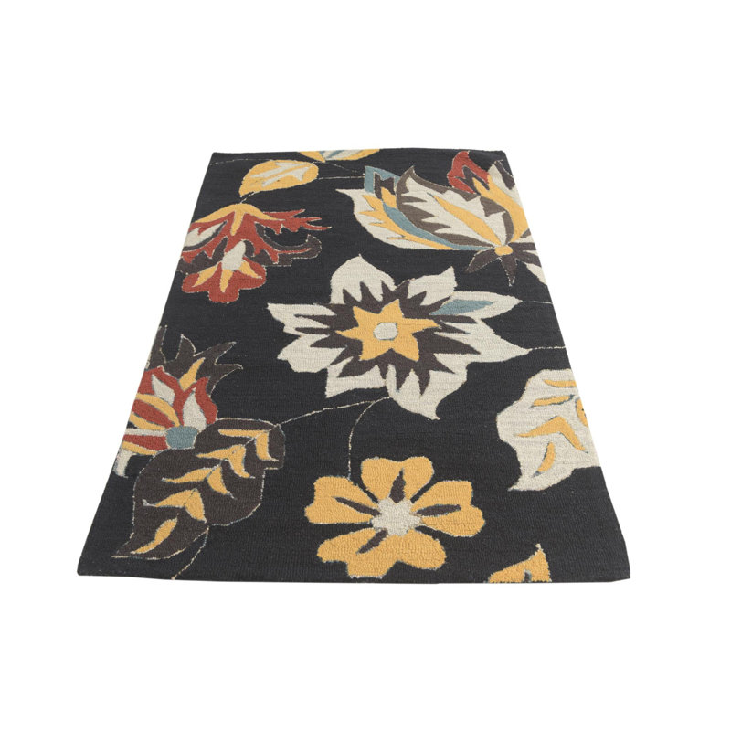 Tapis noir Poppe 4 x 6
