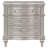 Evangeline Silver Oak 3-Drawer Nightstand with Hexagonal Hardware