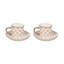 Sterling Check Stoneware Espresso Cup and Saucer-637825617-637825616