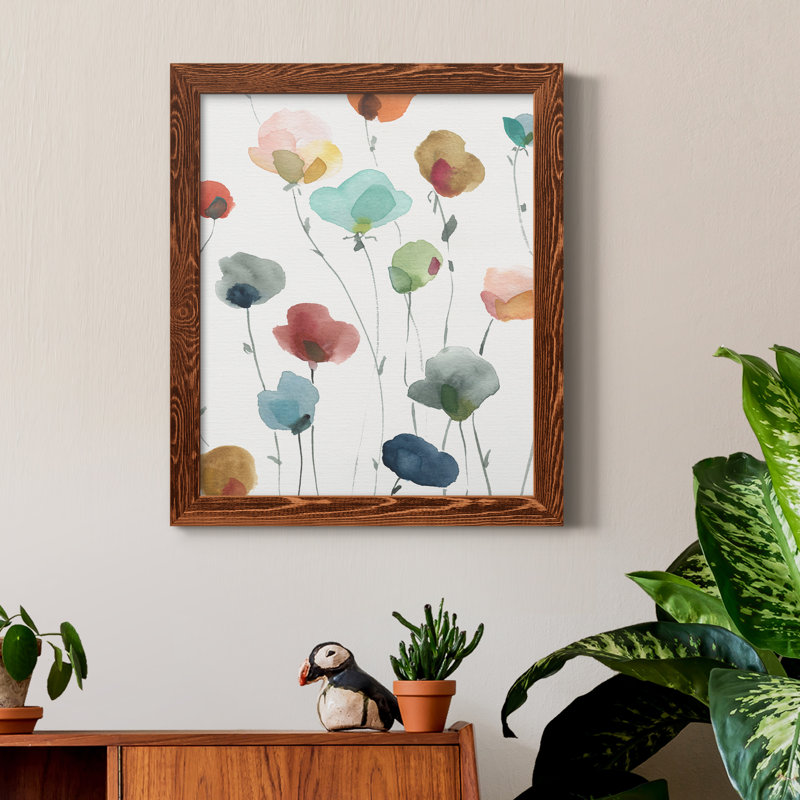 «Lollipop Garden I», peinture sur toile encadrée, Érable, H 24 po x l 18 po x P 1,5 po