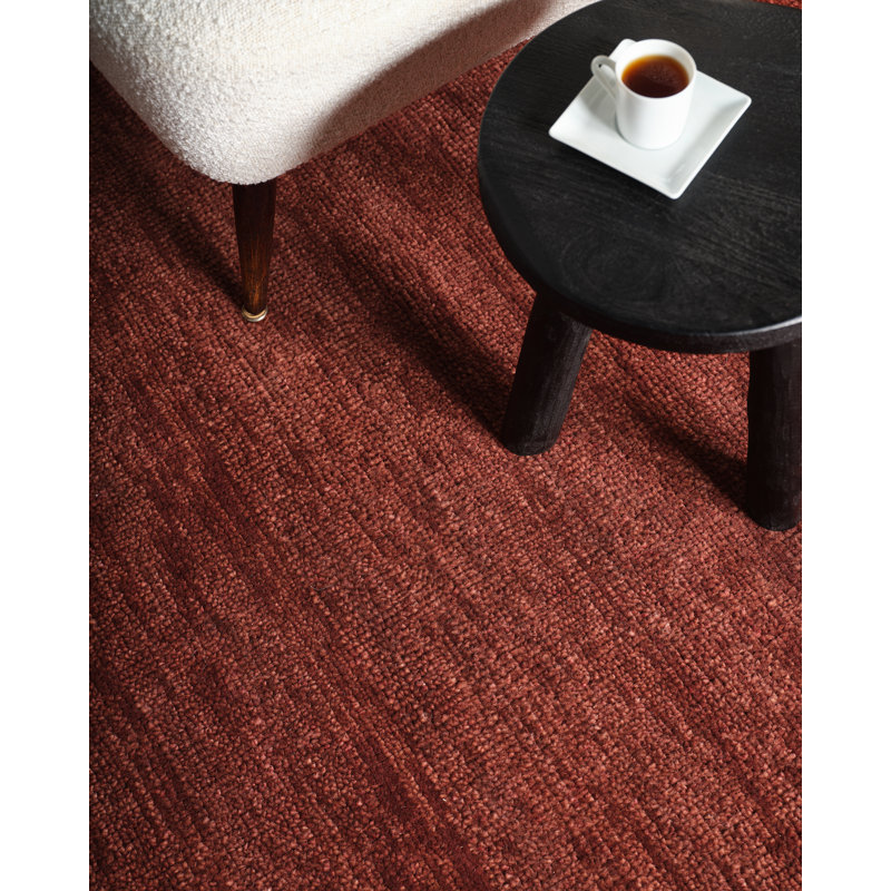 Jaipur Living Origin SAG23 Handknot Solid Red Area Rug (6'X9'), Rectangle 10' x 14'