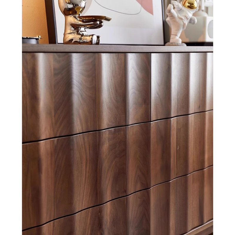Wave Press Drawer Buffet Table