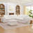 107-inch Boucle L-shaped Sectional Sofa with Moveable Ottoman-2019799384
