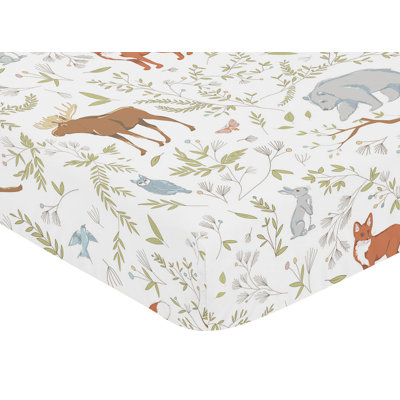 Drap-housse pour lit de bébé Woodland Toile