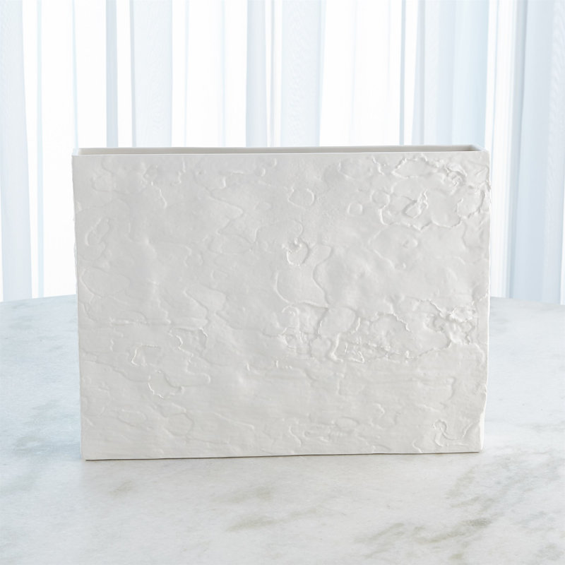 Ceramic Table Vase, White