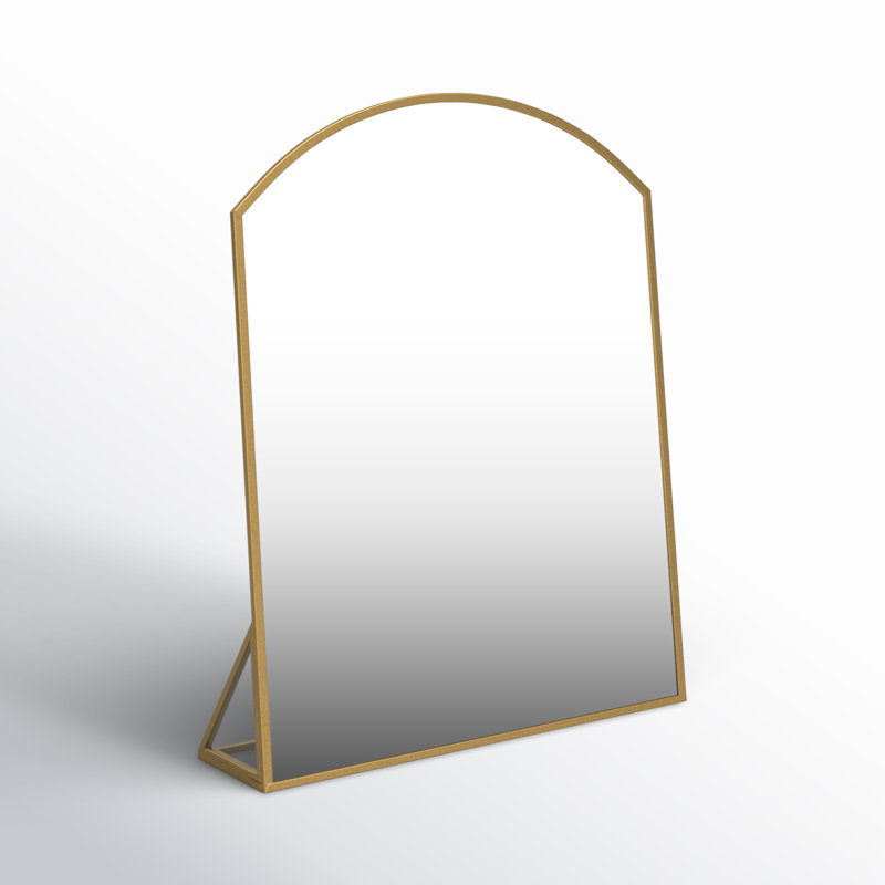 Miroir sur pied en métal arqué Pembreley