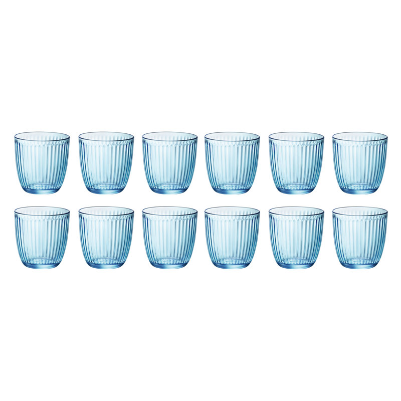 290ml Drinking Glass Set, Blue, 12