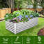 Ensemble de lit de jardin surélevé en métal 8 x 4 x 2 pi-430069283-451972448-451972449