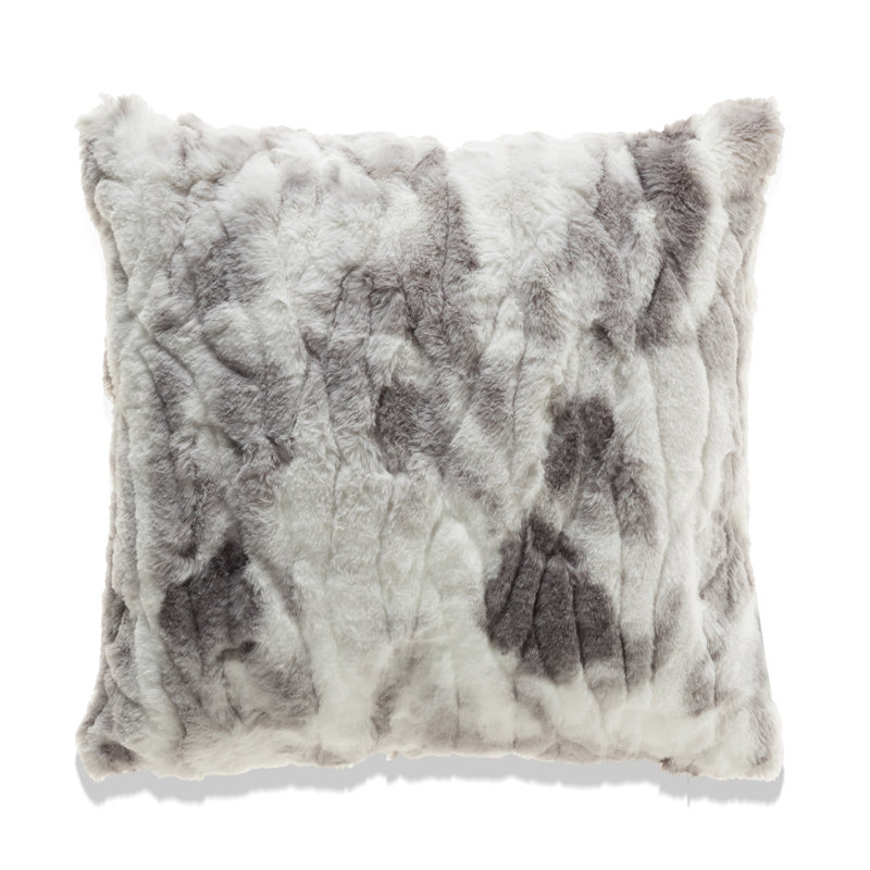 Housse de coussin en fausse fourrure seulement, Housse de coussin seulement - sans coussin