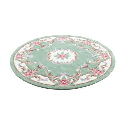 Ming Hand Tufted Green Rug