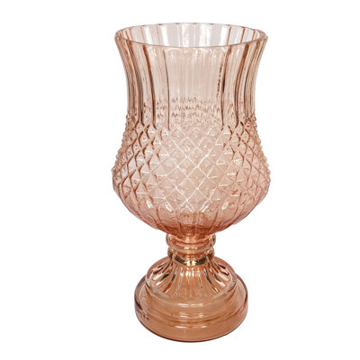 Vase en verre Rose