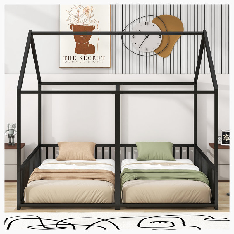 Lit plateforme simple Tumay, Noir