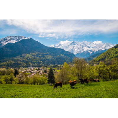 Hanksville Chamonix Valley - Wrapped Canvas Print