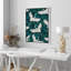«Goose Illusion Tropical Green Modern Decor», impression sur toile encadrée-109881890-109881891