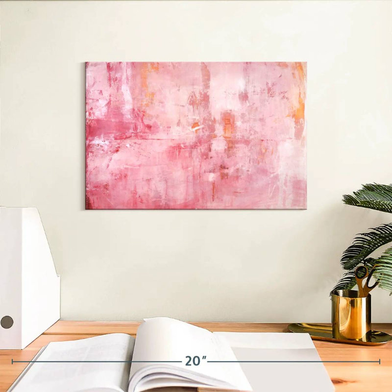 Pink Mirrors, 8" H x 12" W
