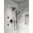 Universal Showering Components Massage/Jet Handheld Shower Head with H2okinetic Technology-17040649