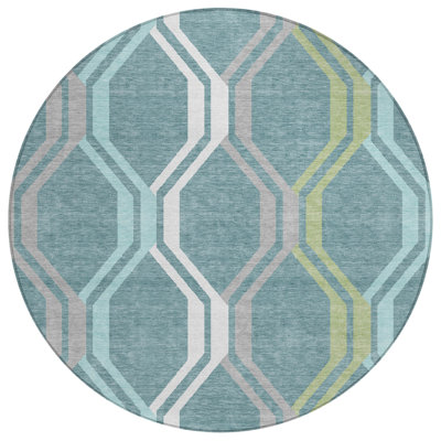 Machine Washable Indoor/Outdoor Chantille ACN2326 Mid-Century Modern Rug