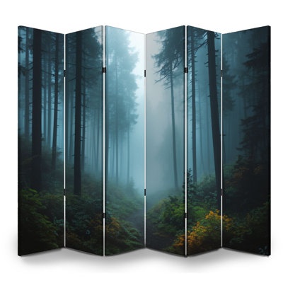 6 panneaux de paravents pliants Royal Misty Forest