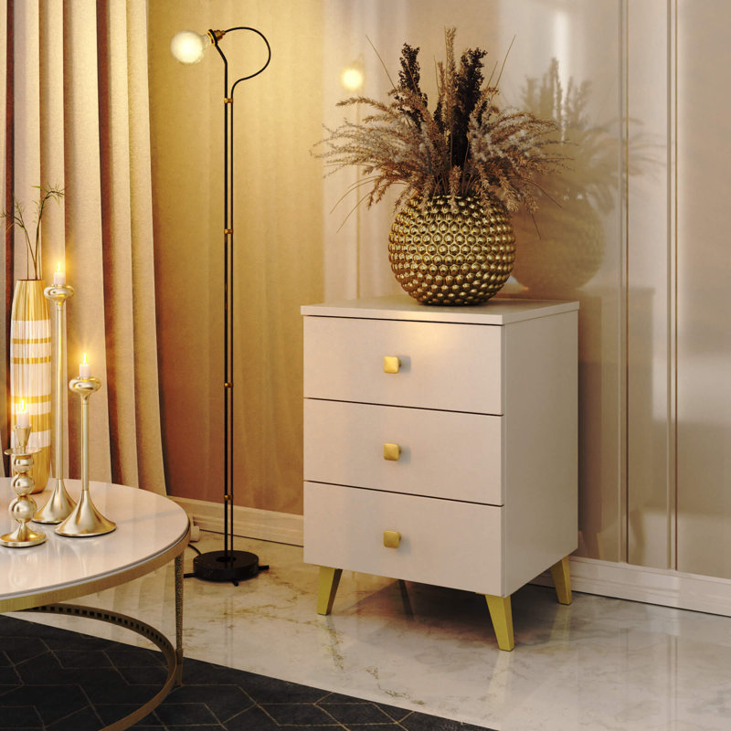 Aenne 40cm W Particle Board Bedside Table