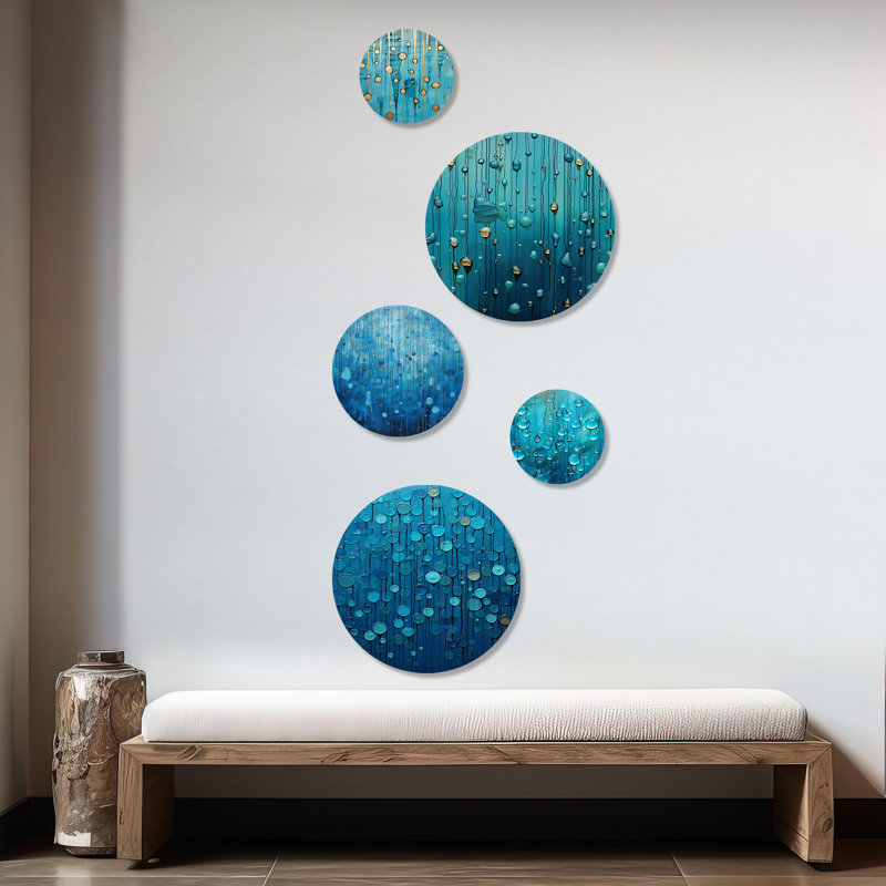 Earic - Ensemble de 5 formes d'art abstrait abstrait