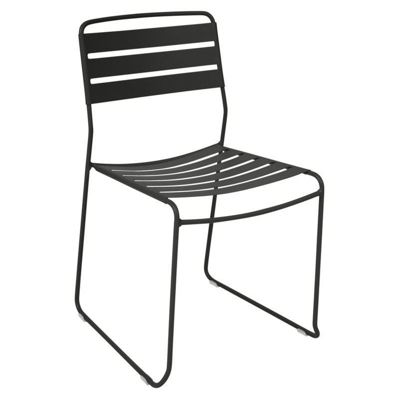 Surprising Outdoor Dining Side Chair, Liquorice